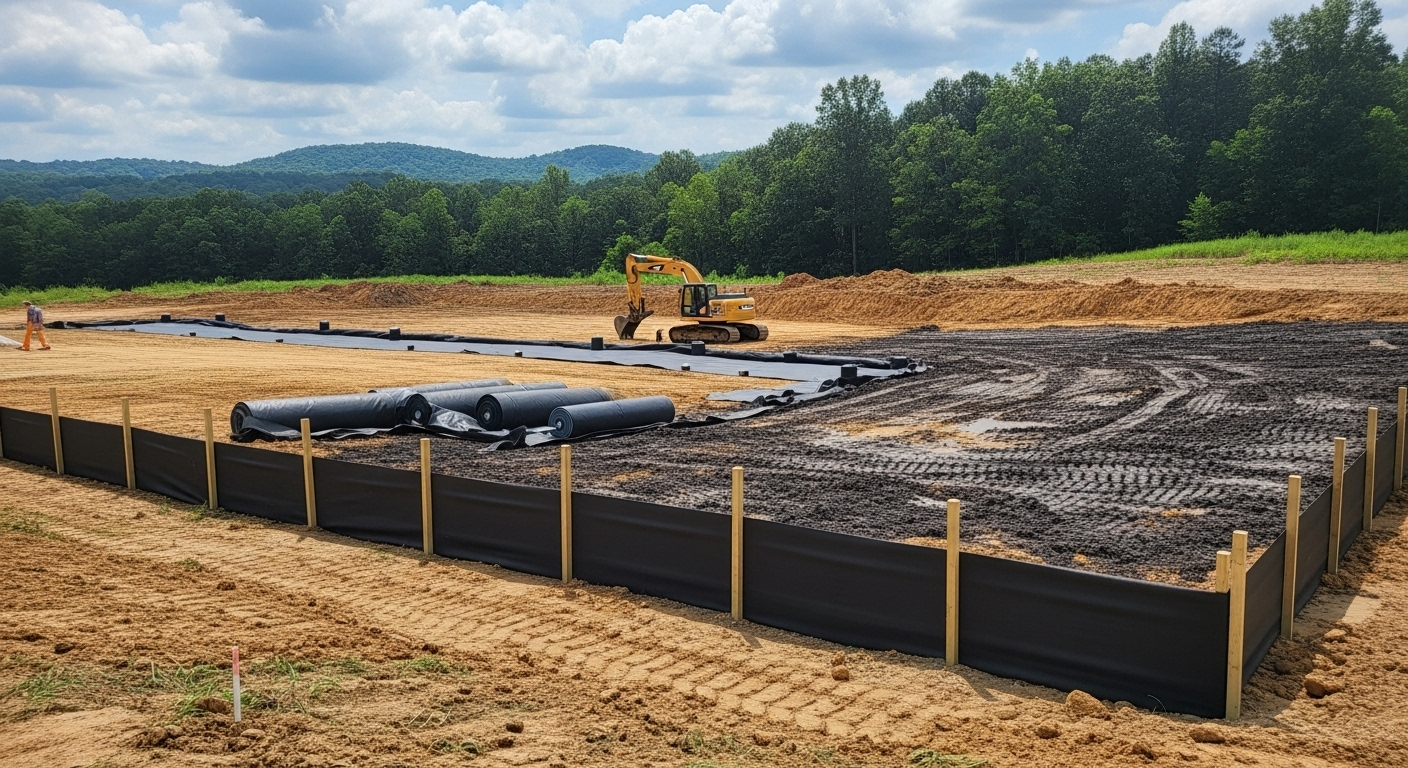 plot of land in Alabama in need of a Stormwater Pollution Prevention Plan