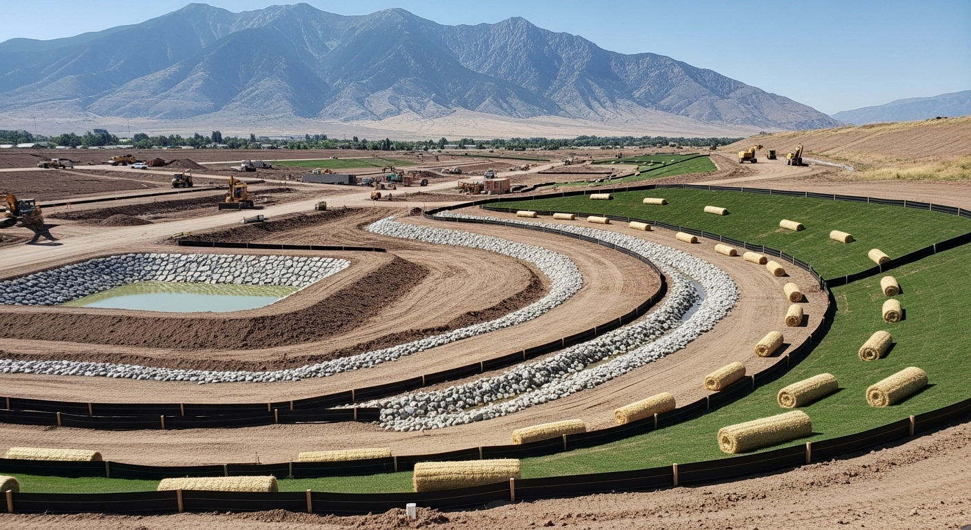 Utah Construction Site looking at SWPPP requirements for the project site